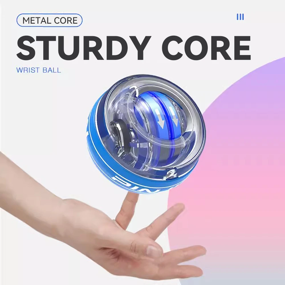 Wrist Strength Ball fitness Rrefining Arm Grip Strength Machine Self-Starting Metal Mute Million force Centrifugal Fitness