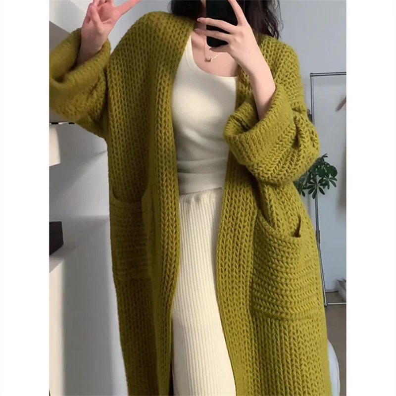 Women Loose Knitted Sweater Casual Long Sleeve