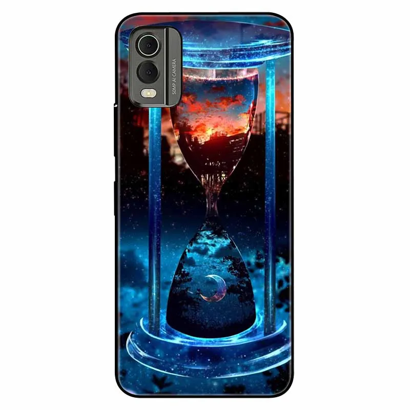 Soft Black Bumpers Cool Fashion TPU Coque with Cat Lion Design