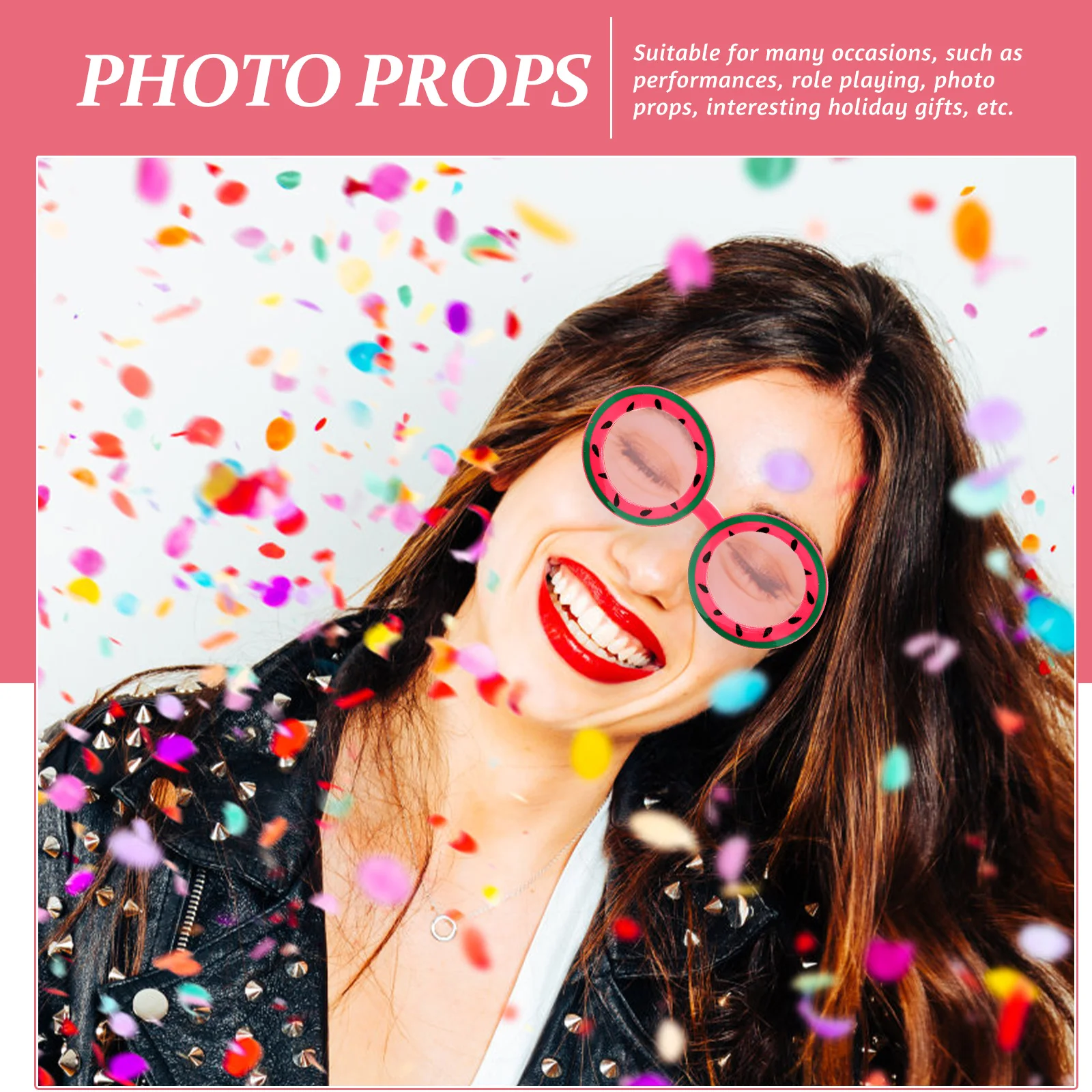 Watermelon Eyeglasses Cute Sunglasses Party Eyewear Photo Booth Prop Funny Glasses Headwear Accessories Novelty Gag Gift Costume