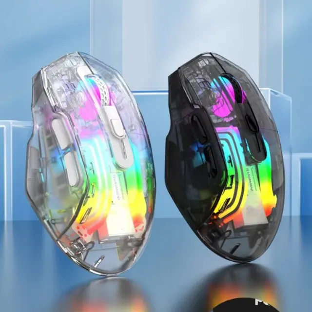  Wireless Gaming Mouse Rechargeable with Silent Rainbow