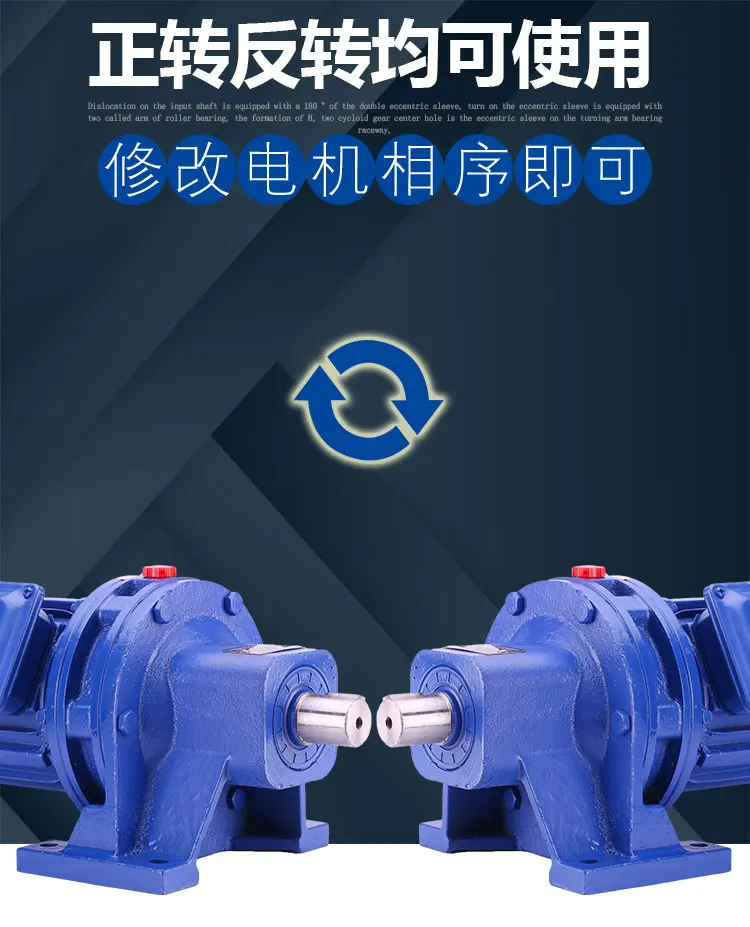 Description Picture 5 of itemBWD cycloid reducer 220v/3-phase 380v stirring and lifting XWD tooth copper core low speed electric motor