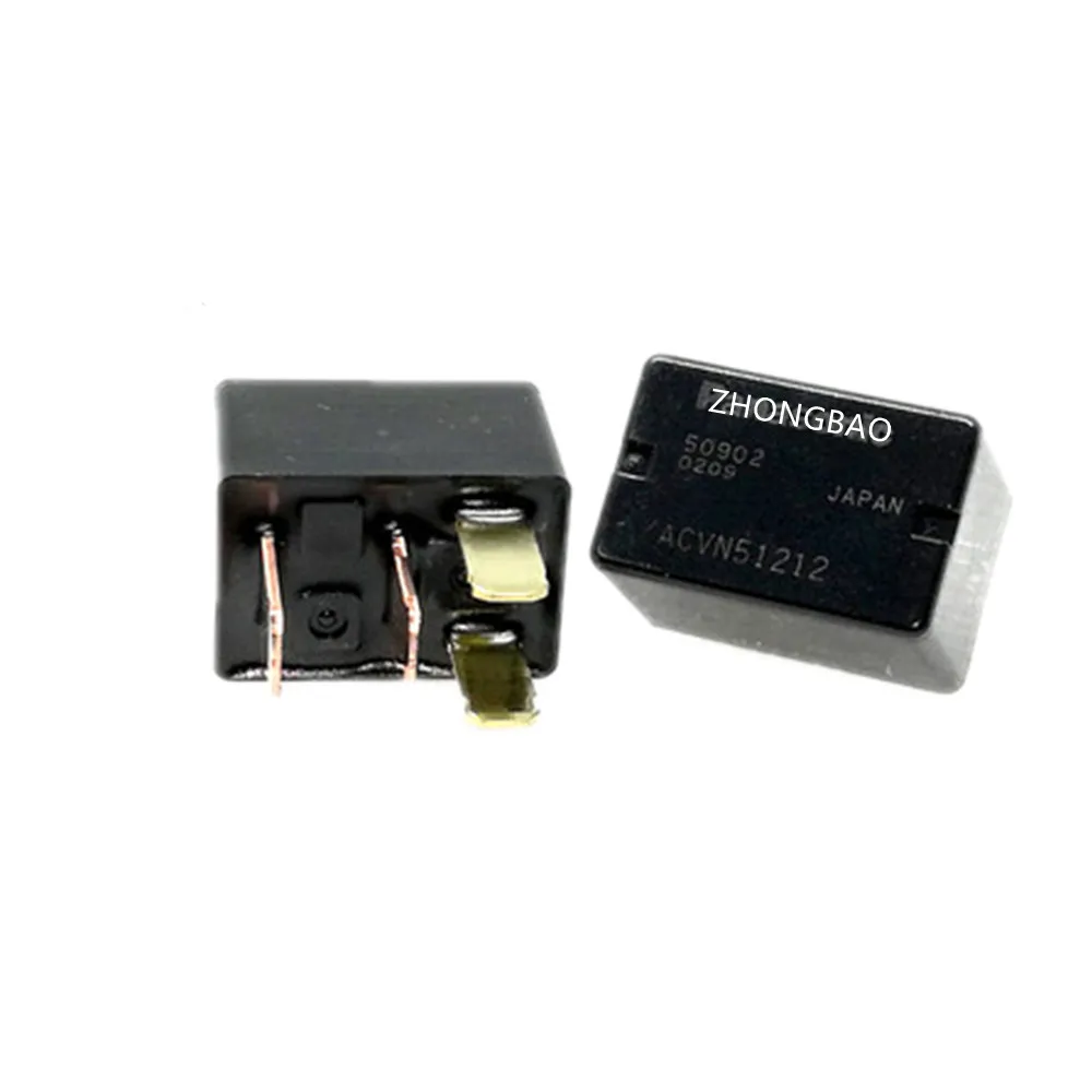 Relé ACVN51212 12VDC ACVN51212 12VDC 35A 4PIN para aire acondicionado, lámpara antiniebla, 2 unids/lote, 100%