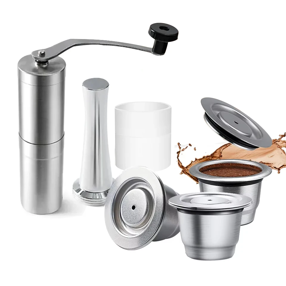 ステンレス鋼ネスプレッソ詰め替えコーヒーカプセルコーヒーポッド