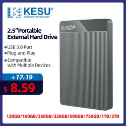KESU Portable External Hard Drive 500gb/1tb/2tb HD memory USB HDD Storage Device Hard disk removable Desktop Notebook Computer