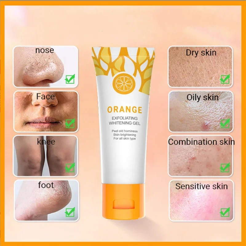 Face Exfoliating Cream Skin Care Whitening Moisturizer Repair Facial Scrub Cleaner Acne Blackhead Treatment Remove Face Cream