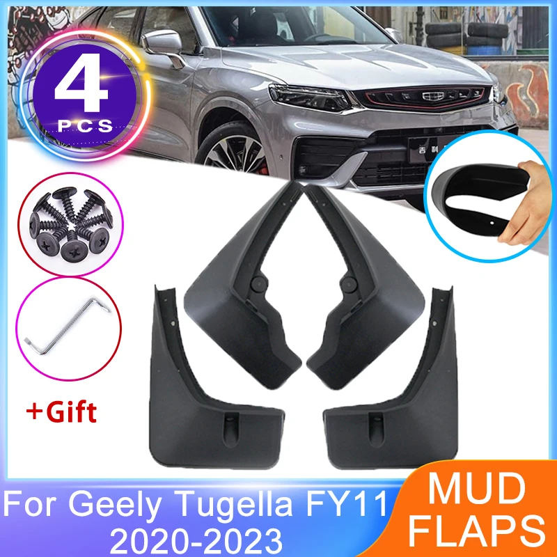 

Брызговики для Geely Tugella FY11 Xingyue 2020 2021 2022 2023 Брызговики Fender Брызговики Защита колес Передние и задние аксессуары