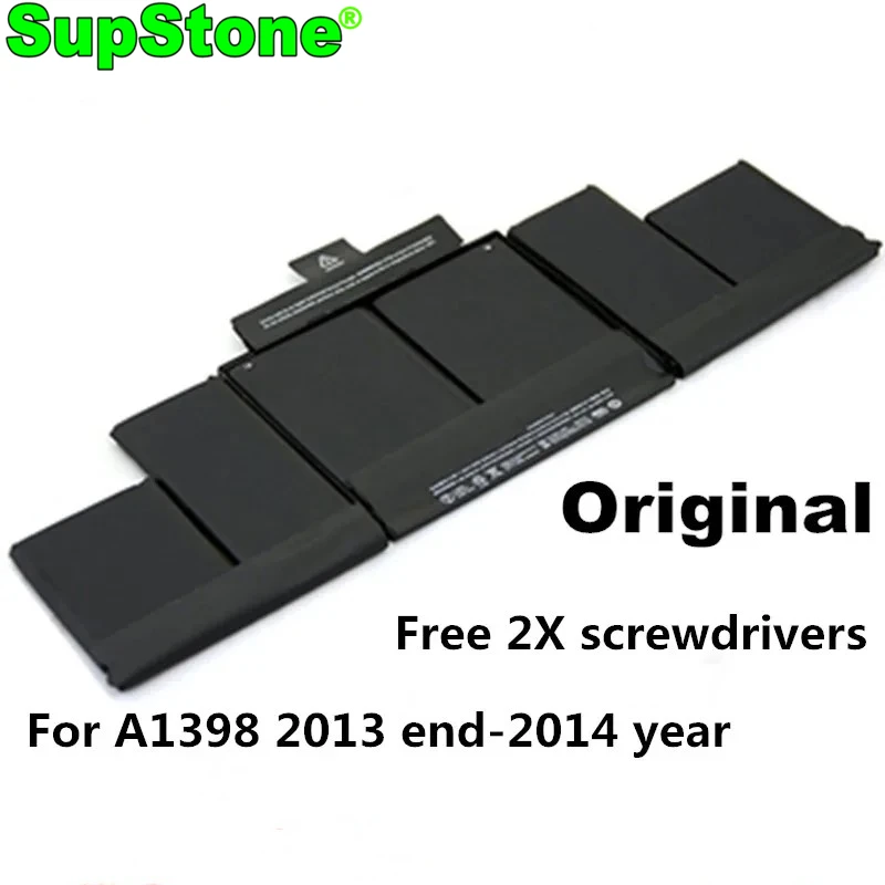 

SupStone New A1494 Laptop Battery for Apple MacBook Pro 15" A1398 Retina(Late 2013&Mid 2014)ME293 ME294 MGXA2 MGXC2 MC975