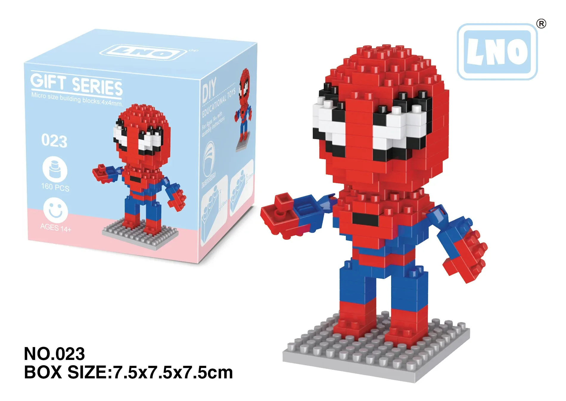 thumbnail image 1 of Bloques de construcción de Disney Avengers Micro Diamond Partículas pequeñas Bloques de construcción ensamblados Iron Man Spider Juguete Bloques de construcción DIY, 1 of 5