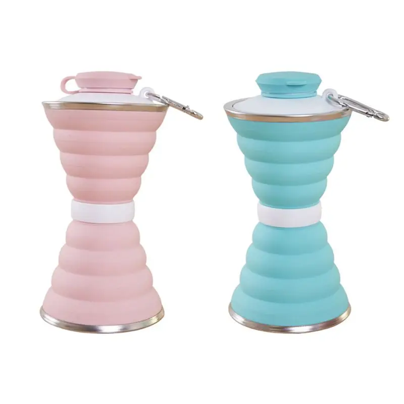

500ml Telescopic Outdoor Sport Water Bottle Collapsible Foldable Water Bottle