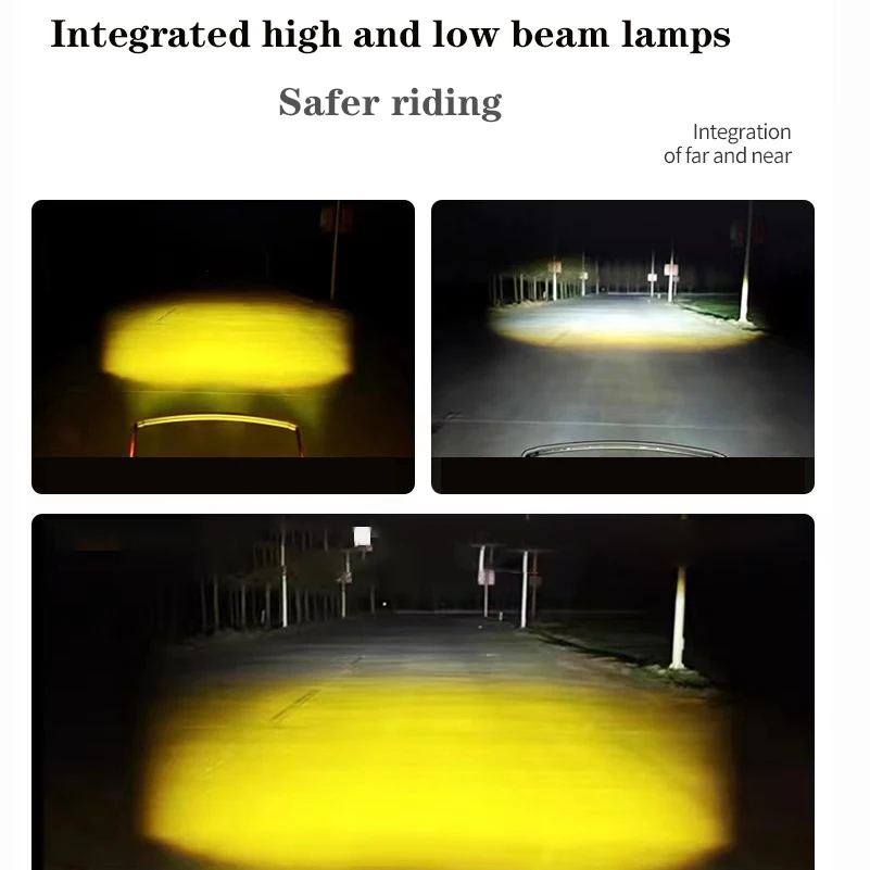 Future Eye F150 Motorcycle Wired Switch Bicolor Spotlight Assist Fog Lamp  Ultra Bright Suitable for Offroad Motorcycle ADV 60W