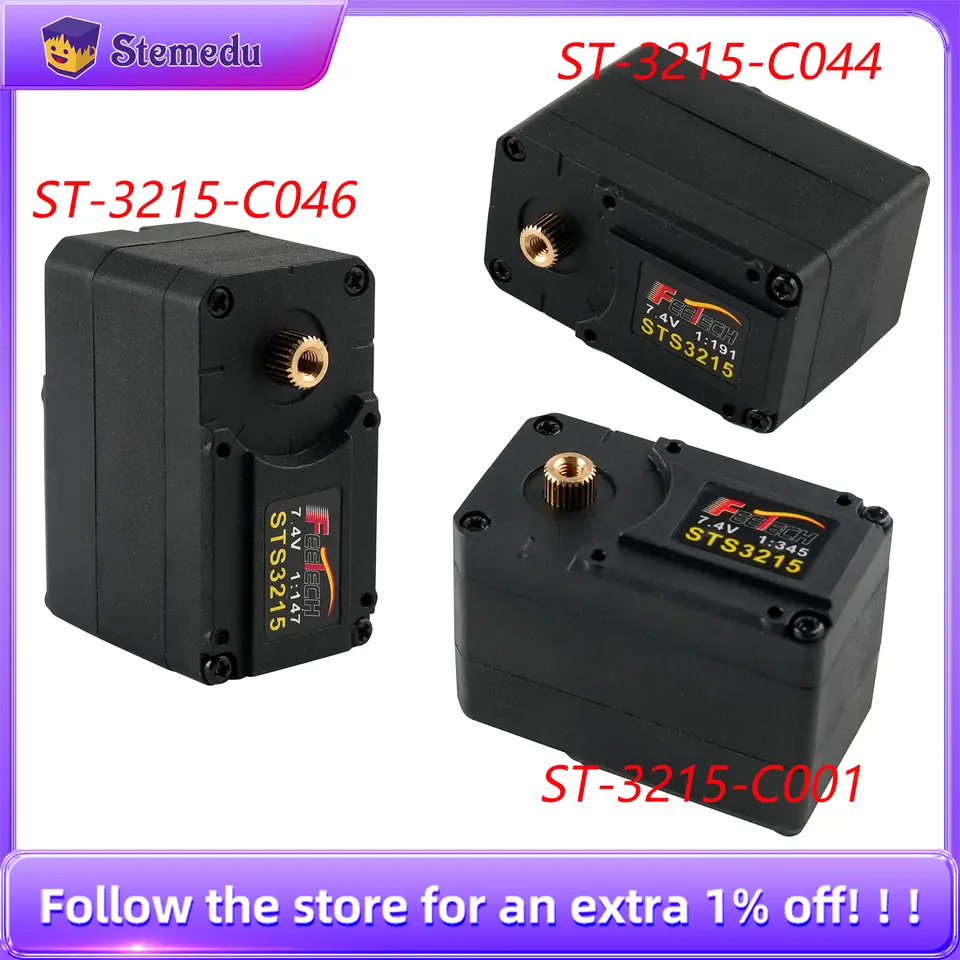 Feetech 7.4V 19KG ST3215-C046/C001/C044 Serial Bus Servo 1/345 1/191 1/147 Gear Robot Arm Magnetic Encoder 360° for SO-ARM100 image 1
