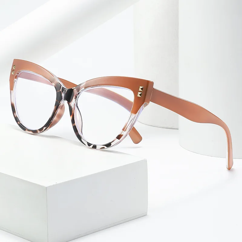 Fashionable Cat Eye Women Reading Glasses Trend Anti Blue Light High-Definition Correction Eyewear Men New Presbyopia Eyeglass - 3