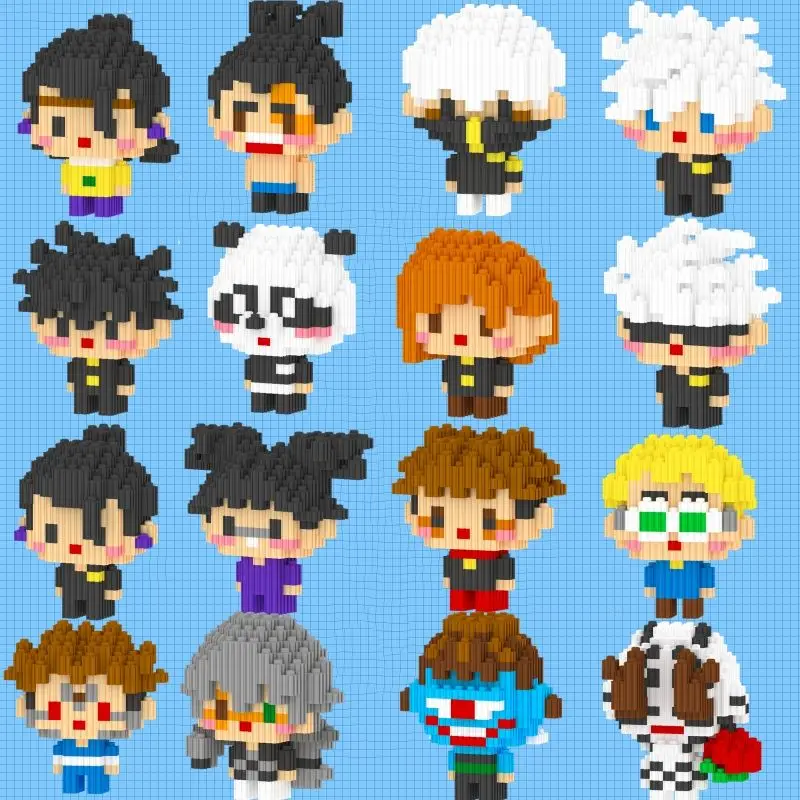 고조 사토루 일본 매듭 모델 빌딩 블록, 캐릭터 조립 게임, 어린이 교육 선물,..