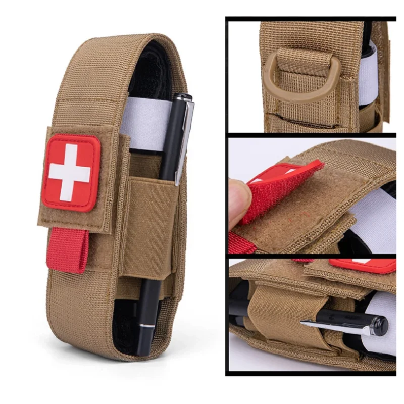 

Tourniquet Pouch Holder MOLLE Nylon for Trauma Shears EMT Storage Bag EDC Belt Flashlight Holster Medical Scissor