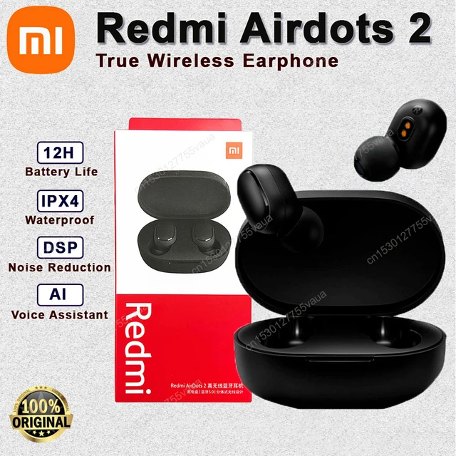 Xiaomi-auriculares inalámbricos Redmi AirDots 2, audífonos intrauditivos  con Bluetooth 5,0, estéreo de graves, con micrófono - AliExpress