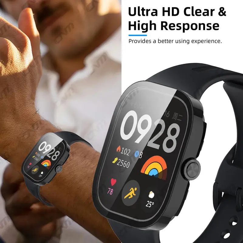 Glass+Case for Xiaomi Redmi Watch 5 Tempered Glass Screen Protector & Hard PC Protective Bumper for Redmi Watch5 Accessories - Image 6