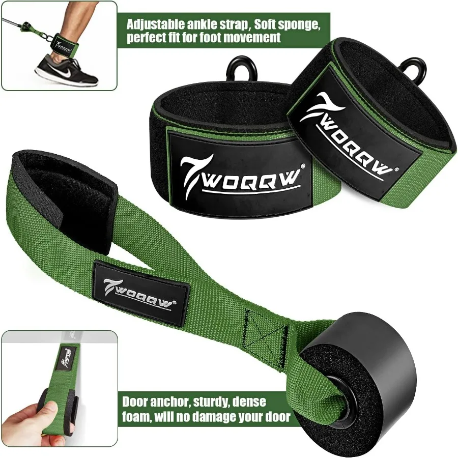 Heavy Resistance Bands for Working Out,450lbs Exercise Bands with Handles, Workout Bands Set for Men, Fitness Weight Bands for M