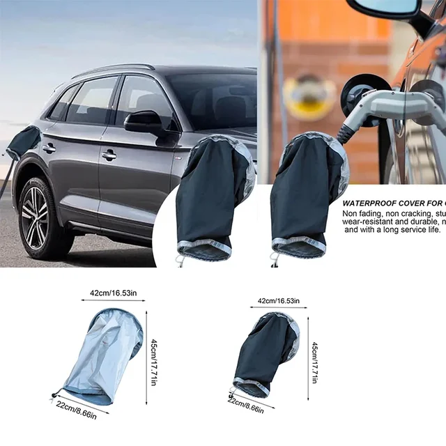 EV Magnetic Charging Port Protective Cover Car Charger Insulating Double-layer Plug Sun Protection Safety Waterproof Protector 1