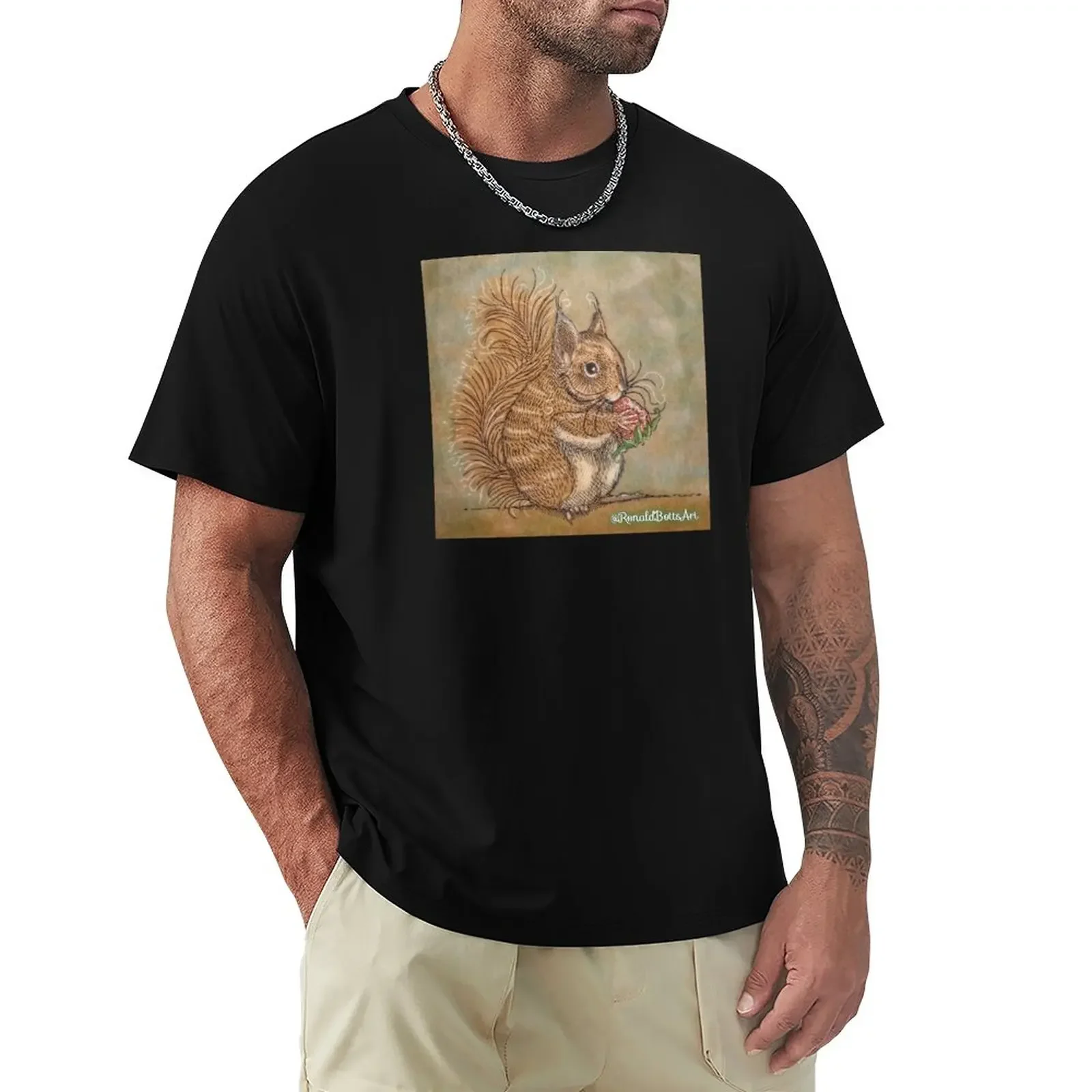 

Squirrel Cutie Patootie By @RonaldBottsArt T-Shirt for a boy sports fans plain mens clothes