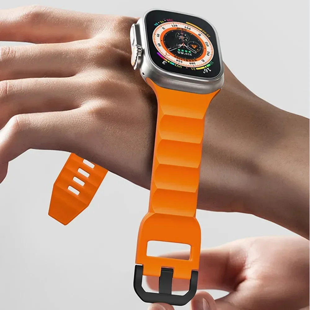 Sport Silicone Strap for Smartwatch - 49mm Flexible Watchband Bracelet