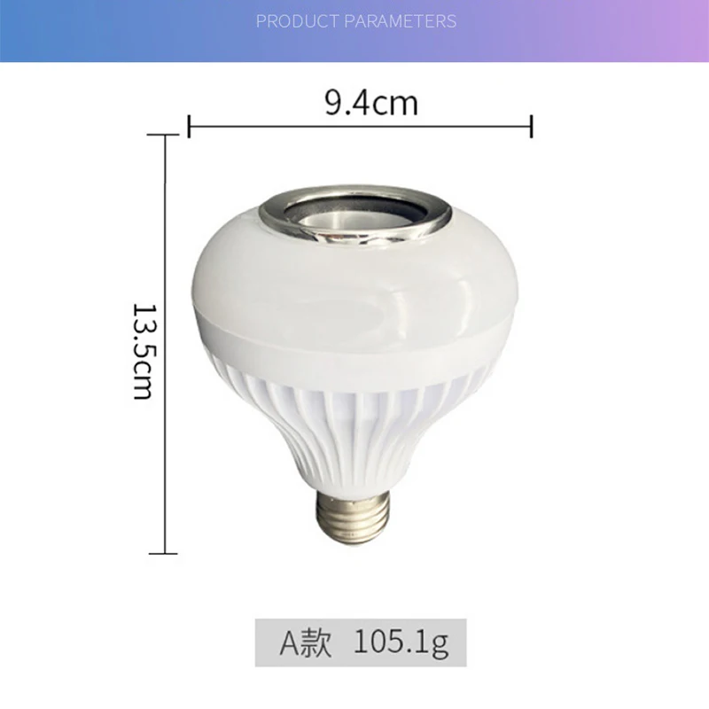 RGB Bluetooth Music Ball Bubble Light Super Bright LED 7 Color Bulb Cool Light Wireless Remote Control with Sound Stage