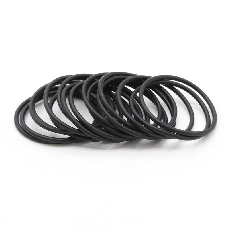 10pcs NBR O Ring Seal Gasket Thickness CS 2.4mm OD 6-190mm Nitrile Butadiene Rubber Spacer Oil Resistance Washer Round Shape rubber o rings sealing gasket rubber washers keycap o rings silicone o rings