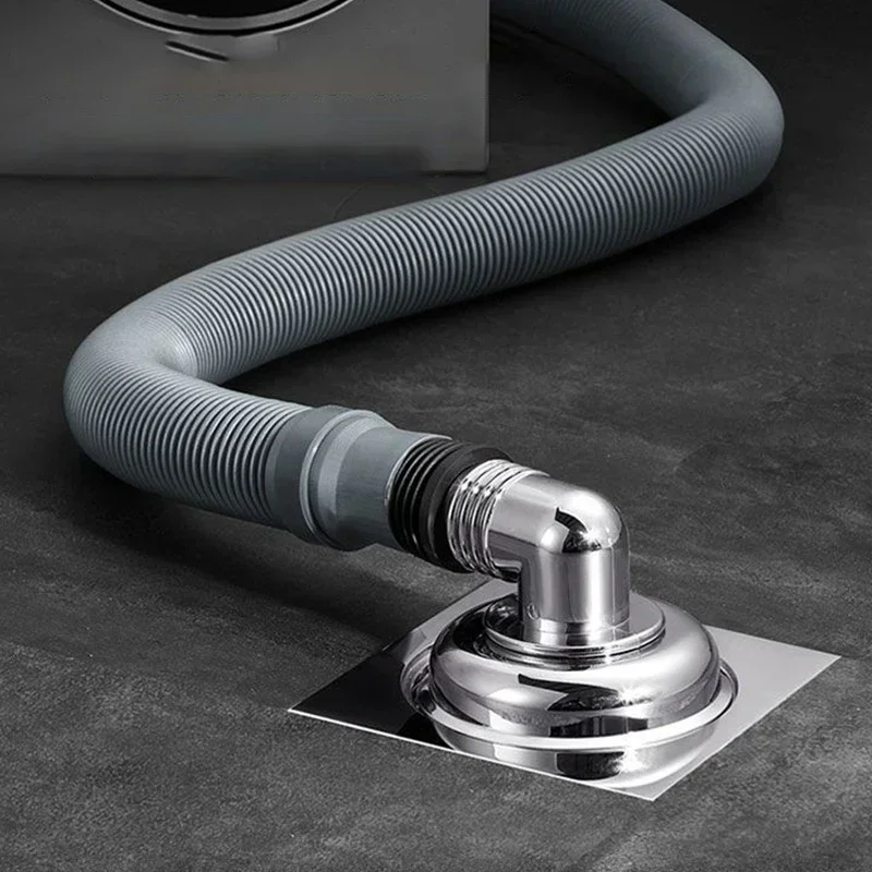 Washing Machine Floor Drain Joint Anti-overflow Universal Elbow Pipe Connector Floor Drain Strainer Grate Sealing Ring Adapter