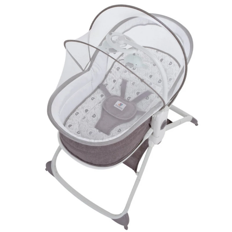 Baby resting chair portable Baby Electric Baby Shaker Can sit or lie down rocking chair for kids Comforting Chair Basket Cradle - 5