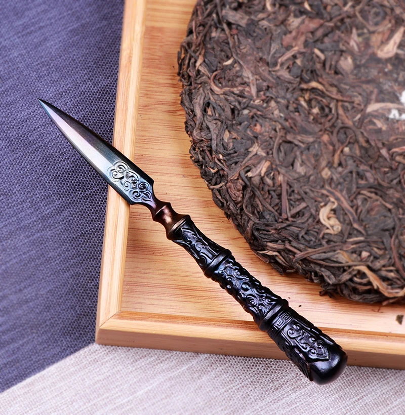 

Puer Metal Tea Knife Green Tea Needle White Tea Ceremony Luxury Vintage Insert Chinese Kung Fu Tea Knife Prying Handmade Teaware