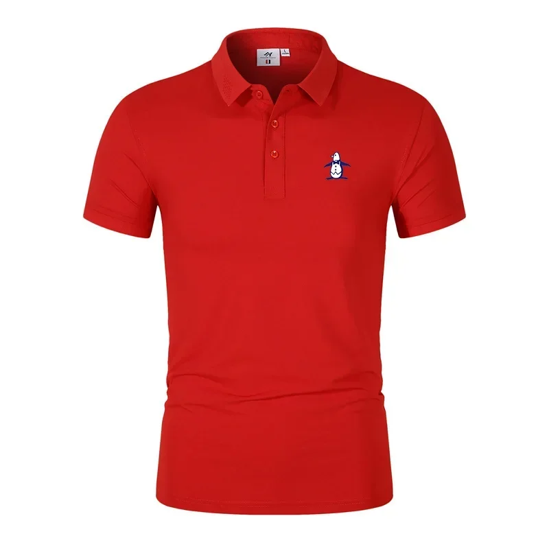 Men's Golf T-shirt Summer Short sleeved Polo Neck T-shirt Golf Polo Shirt Men's Fashion Casual Tops polo shirt mens shirts