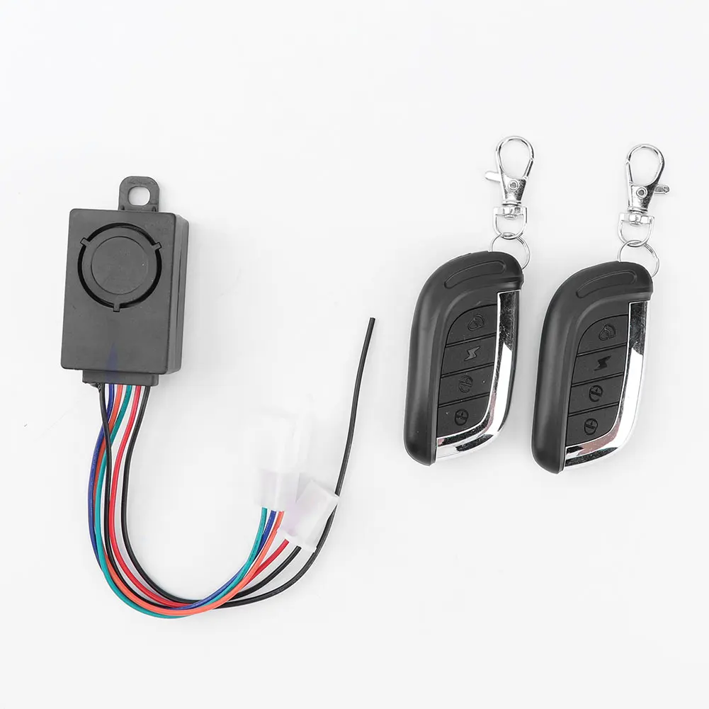 E-Bike Alarm System 36-72V with Two Switch for Electric Bicycle/Scooter Motorcycle Tricycle Brushless Controller