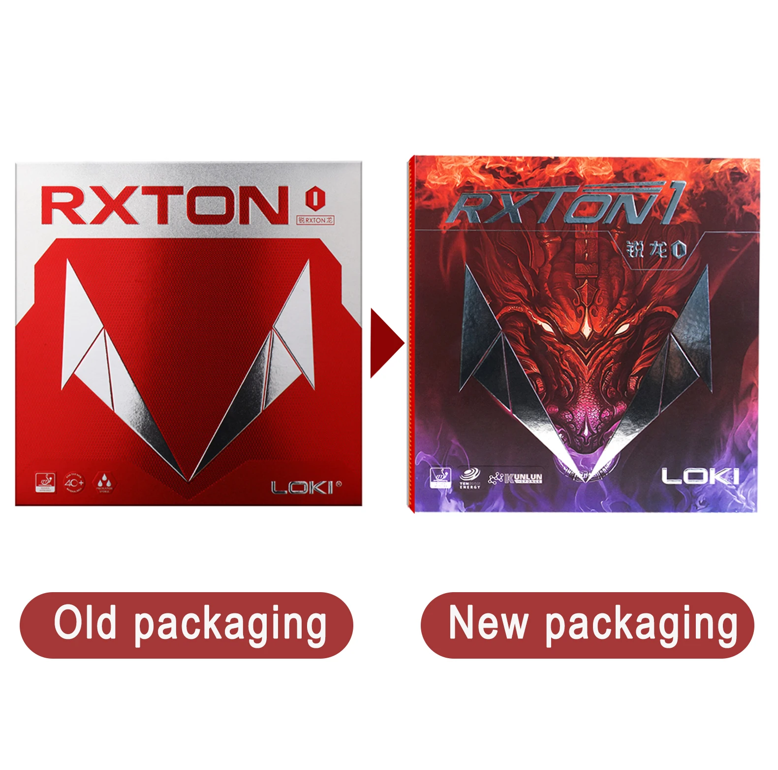 Table Tennis Rubber LOKI RXTON 1 Original Table Tennis Rubber RXTON-1 Allround Spin Control Ping Pong Sponge