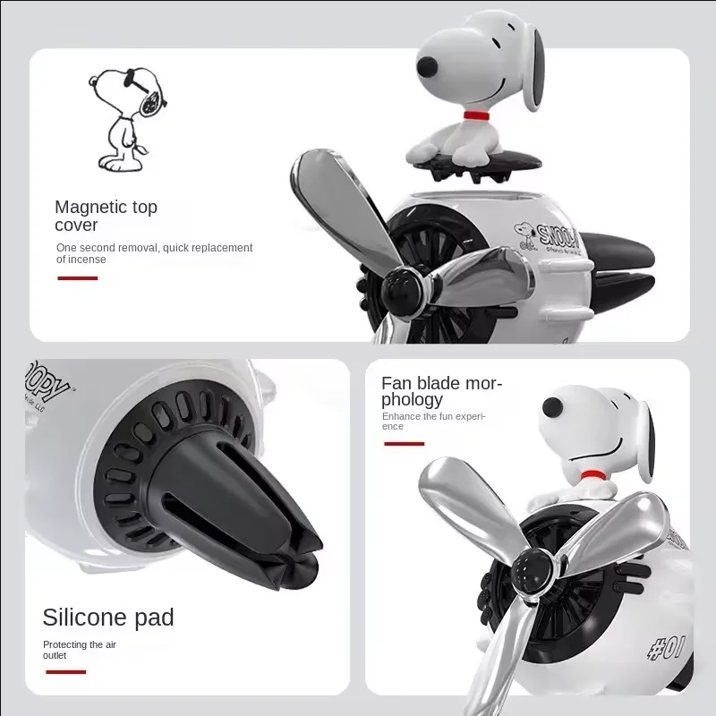 Car Air Freshener Refills Cute-Snoopy Anime Pilot Car Air Freshener