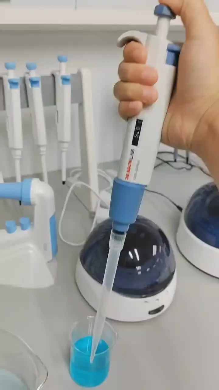 Micropipette De Laboratoire Numérique Réglable 100-1000µl - Pipette Précise Pour Expériences Scientifiques
