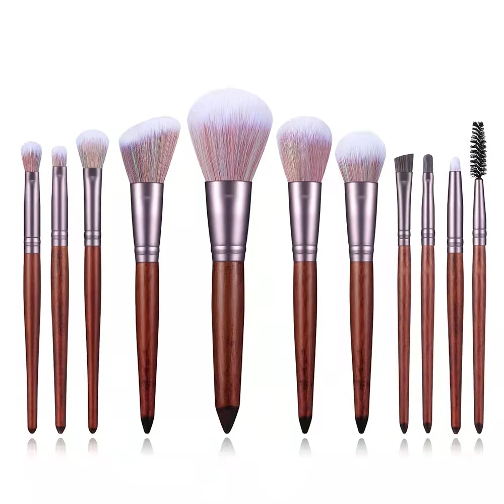 

Color Mixing Bristles Wooden Handle Makeup Brush Set Beauty Makeup Tools