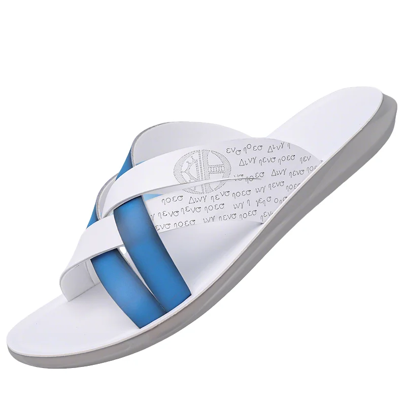 Herren Sommer Mode Komfortable Strandpantoffeln Weiche Sohle Rutschfeste Einriemen-Pantoffeln für Freizeitkleidung-2563 – Detail 7