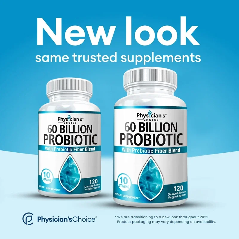 

6 Billion Probiotics - Promotes Digestive Health and Relieves Occasional Constipation, Diarrhea, Gas and Bloating