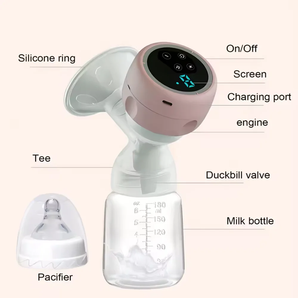 Electric Breast Pump Intelligent Silent Portable Breastfeeding_voghion.com