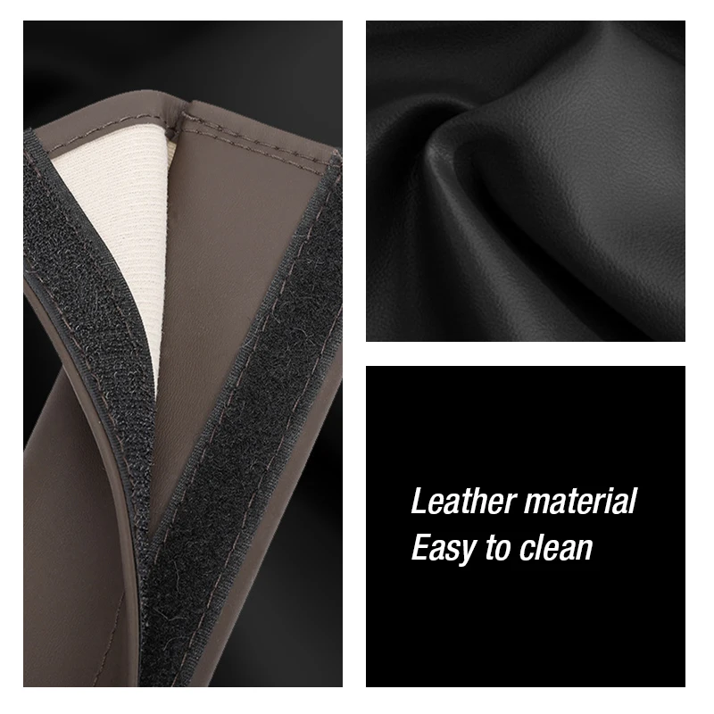 48cm Extended Car Seat Belt Cover Shoulder Pad Soft Microfiber Leather Comfort Neck Cushion Protector Auto Interior Accessories