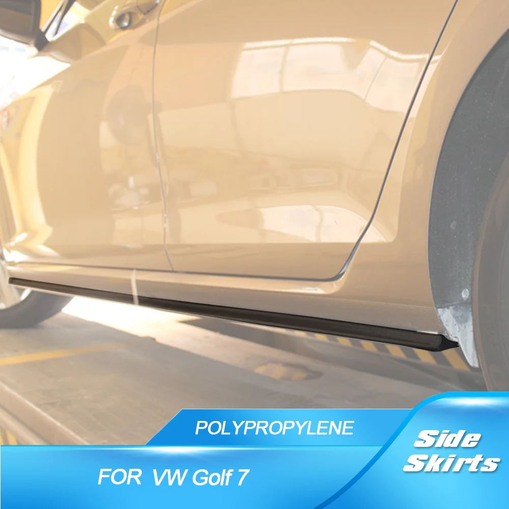 PP Primer Auto Car Side Body Skirts for Golf MK7 Standard Bumper Volkswagen Golf 7 VII Door