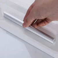 มือจับตู้ครัวและมือจับลิ้นชักขนาด 64 มม.-320 มม. สีเงิน สำหรับตู้เสื้อผ้า เฟอร์นิเจอร์ ประตู ลิ้นชักอะลูมิเนียม และอุปกรณ์ฮาร์ดแวร์ 5