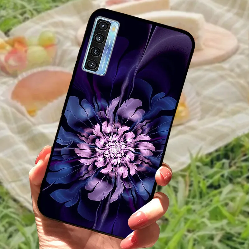 Elegant Black Marble Silicone Soft Case - Protective Bumper Cover