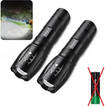 LED Flashlight Powerful T6 L2 USB Rechargeable Super Bright Aluminum Alloy Portable Torch Outdoor Camping Tactical Flash Light