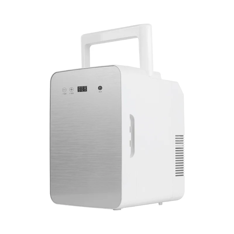 Small 10L Vehicle Refrigerator High Capacity Refrigerated Tool Fresh-keeping Equipment Tempered Glass Frozen Home Appliances