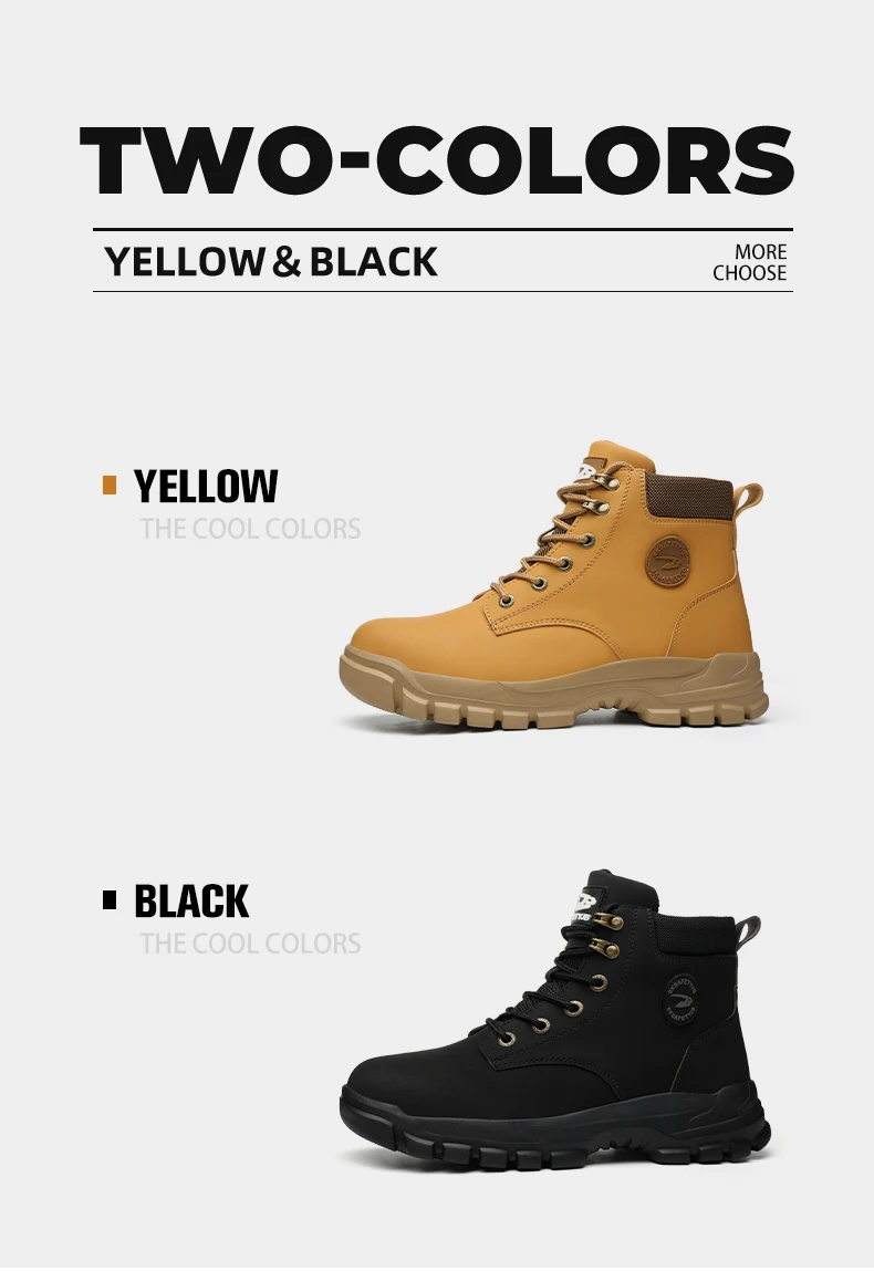 Waterproof Work Safety Shoes Men Boots Anti-smash Sneakers Steel Toe Electric Welding Boots Indestructible Male Footwear