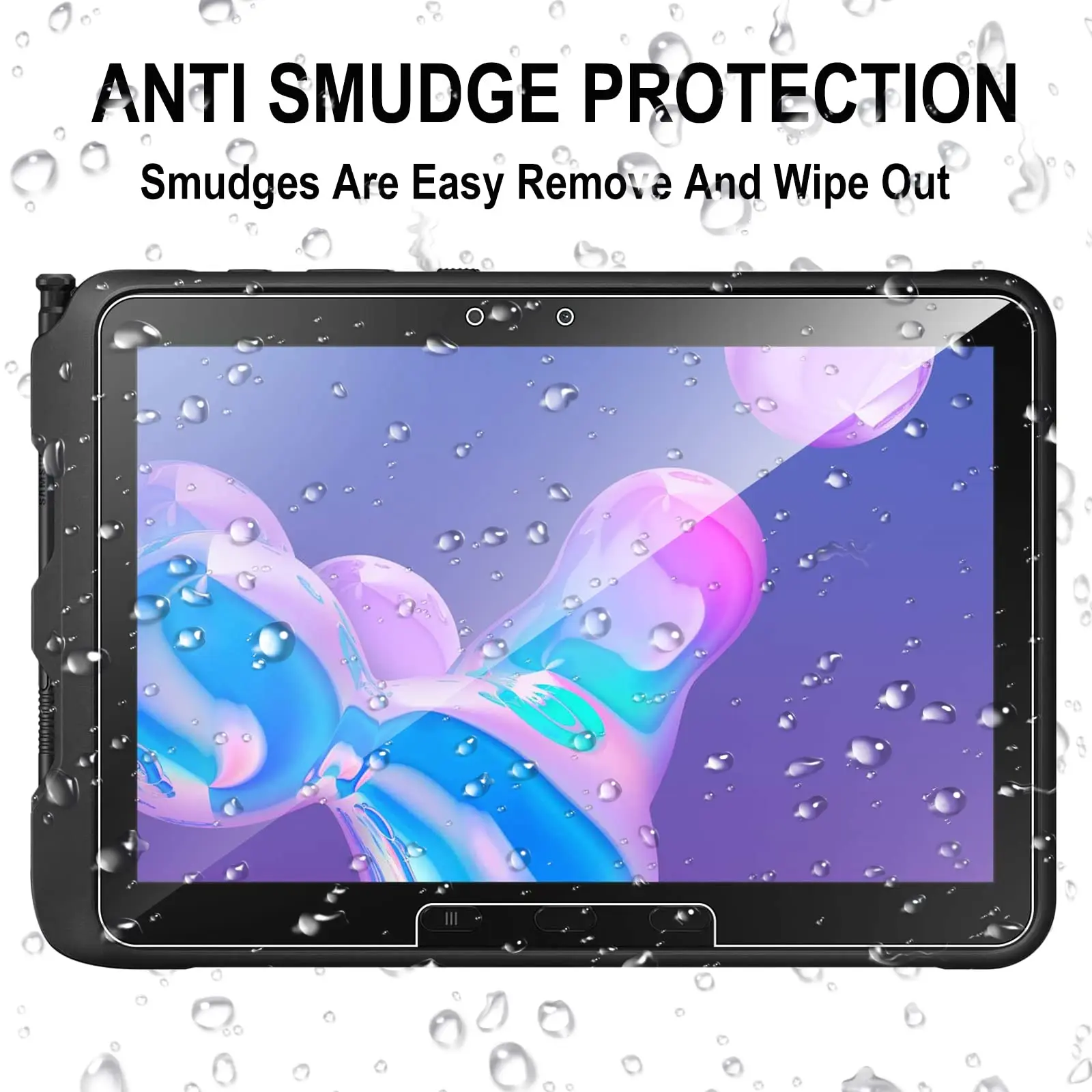 Screen Protector for Samsung Galaxy Tab Active 4 Pro/Active Pro 10.1 Inch HD Clear 9H Hardness Anti-Scratch Tempered Glass Film 4