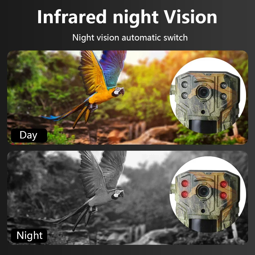 Support Solar Powered Lithium Battery Outdoor 14MP 4G LTE Hunting Camera Infrared Night Vision Wireless Game Hunting Camera