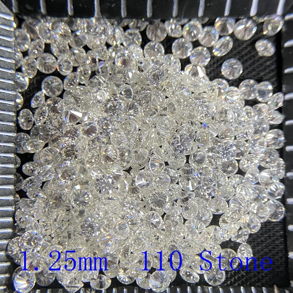 Meisidian Hot Sale 1 Carat / Bag Lab Grown Hpht Loose Stone 1.25mm DEF VS CVD Diamond Watch Jewelry