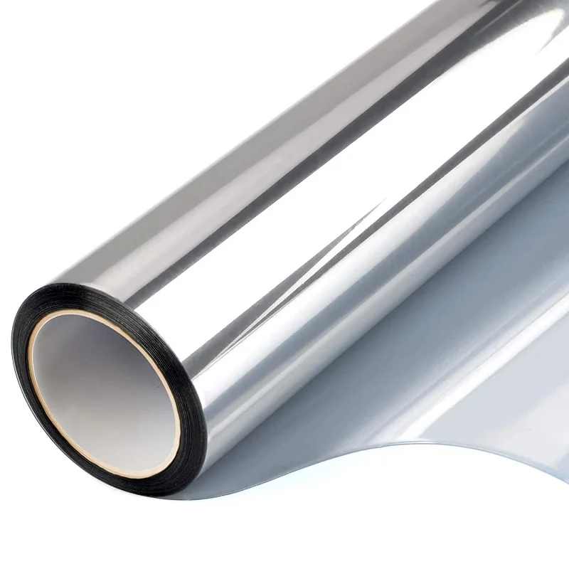 Silver Transparent Self-Adhesive UV-Proof Privacy Glass Film